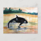 Gratis Orca Whale Postkarte (Vorderseite)