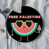 Gratis Palestine Watermelon Palästina niedlich far Button (Beispiel)