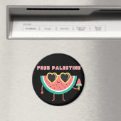 Gratis Palestine Watermelon Palästina niedlich far Magnet (In Situ (Geschirrspüler))