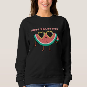 Gratis Palestine Watermelon Palästina niedlich far Sweatshirt