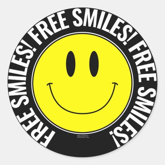 Gratis Smile Smilie Sticker (Vorderseite)