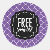 Gratis-Stichprobenaufkleber Runder Aufkleber (Vorderseite)