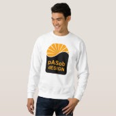 Gratis-Sweatshirt, weiß Sweatshirt (Vorne ganz)
