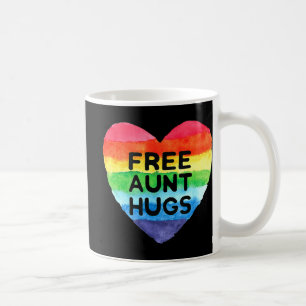 Gratis Tante Hugs LGBT Flag Pride Awareness Montag Kaffeetasse