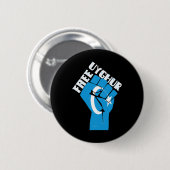 Gratis Uigurer Rückstand Fest mit uigurischer Flag Button (Vorne & Hinten)
