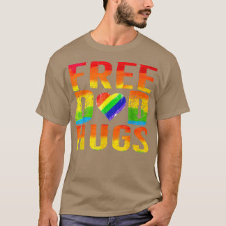 Gratis Vater Hugs LGBT Pride Awarenes Month Parade T-Shirt