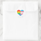 Gratis-Vater-Hugs - LGBT-Pride Runder Aufkleber (Tasche)