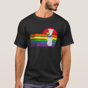 Gratis Vater Hugs Pride Gay Pride Bear LGBTQ for M T-Shirt