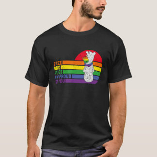 Gratis Vater Hugs Pride Gay Pride Bear LGBTQ for M T-Shirt