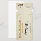 Gratis Vintage Hochzeitskarte Einladung (Vorne/Hinten)