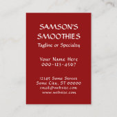 Gratisfruchtcoupon Rabattkarte (Rückseite)