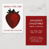 Gratisfruchtcoupon Rabattkarte (Vorne/Hinten)