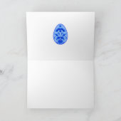 Gratiskarte für das Ei von Delft und Tulips Karte (Innenseite)