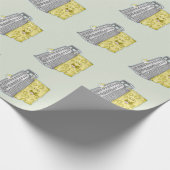 Gratiskäse mit einem großen Fastfood Geschenkpapier (Ecke)
