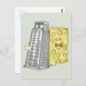 Gratiskäse mit einem großen Fastfood Postkarte (Vorne/Hinten)