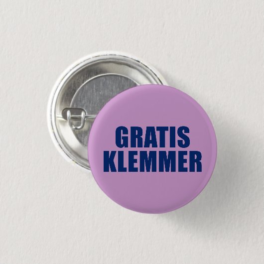 GratisKlemmer Button (Vorne & Hinten)