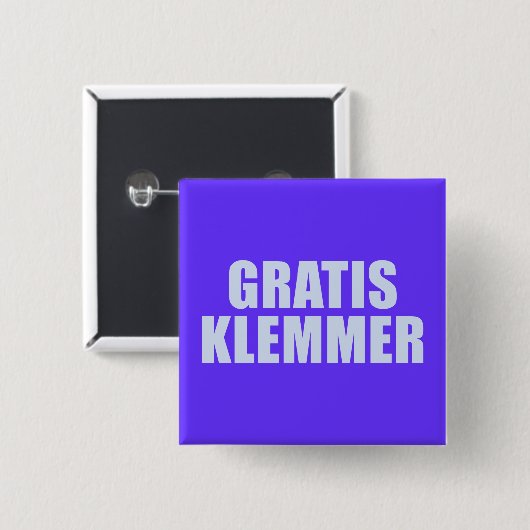 GratisKlemmer Button (Vorne & Hinten)