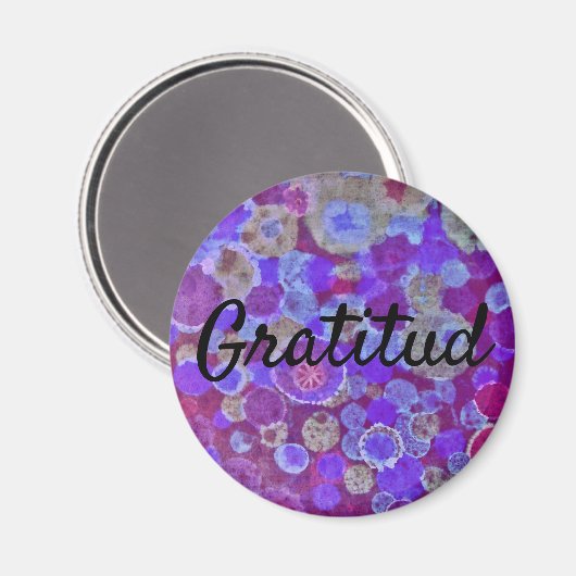 Gratitud iman magnet (Vorderseite/Rückseite)