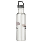 Gratitude and Appreciation Arabic Calligraphy art  Edelstahlflasche (Rückseite)