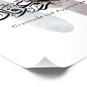 Gratitude and Appreciation Arabic Calligraphy art  Fotodruck (Ecke)