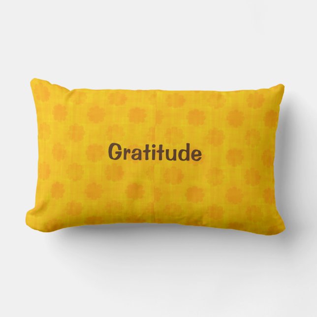 Gratitude Fall Colors Lendenkissen (Vorderseite)