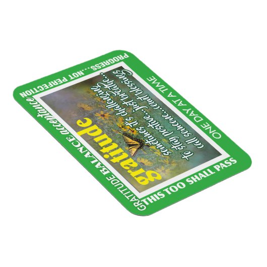 gratitude inspirational magnet (Rechte Seite)