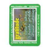 gratitude inspirational magnet (Vertikal)