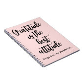 Gratitude is the best Attitude Pink Journal Book Notizblock (Rechte Seite)