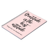 Gratitude is the best Attitude Pink Journal Book Notizblock (Linke Seite)