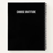 Gratitude Journal – Black & White Grateful Always Notizblock (Rückseite)