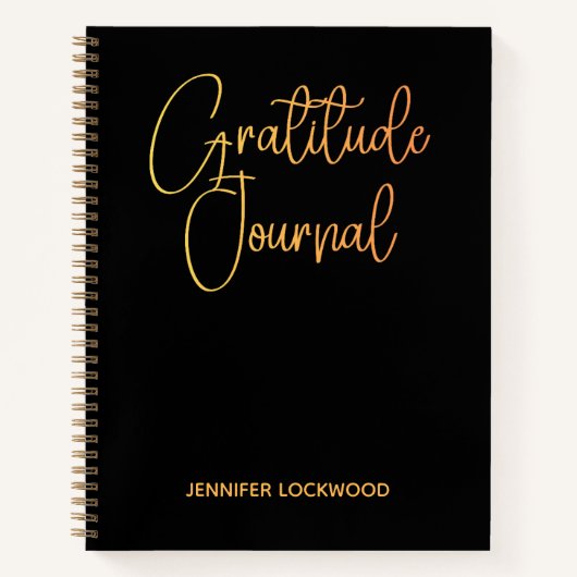 Gratitude Journal I Modern Calligraphy Notebook Notizblock (Vorderseite)