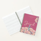Gratitude Journal | Pink Watercolor Floral Design Notizblock (Innenseite)