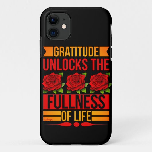GRATITUDE LÖSCHT DIE VOLLSTÄNDIGKEIT DES inspirier Case-Mate iPhone Hülle (Rückseite)