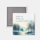 Gratitude & love magnet (Vorderseite/Rückseite)