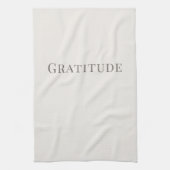 Gratitude – Minimal Typography Design Geschirrtuch (Vertikal)