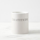 Gratitude – Minimal Typography Design Kaffeetasse (Mittel)