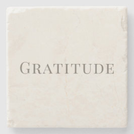 Gratitude – Minimal Typography Design Steinuntersetzer