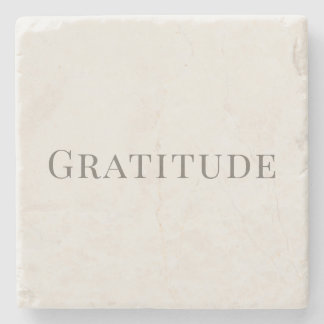 Gratitude – Minimal Typography Design Steinuntersetzer