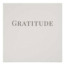 Gratitude – Minimal Typography Wall Art