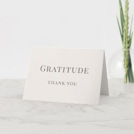 Gratitude - Minimalist  Dankeskarte