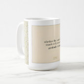 Gratitude Remains: A Cup-of Peace for Every Rhythm Kaffeetasse (Vorderseite Links)