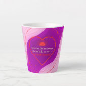 Gratitude Remains™: A Daily Ritual of Love  Milchtasse (Vorderseite)