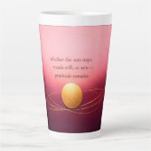 Gratitude Remains™: A Love-Led Morning & Night Milchtasse (Vorderseite)