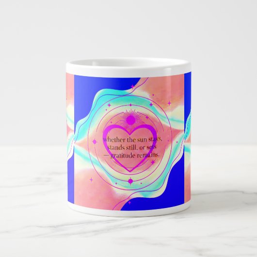 Gratitude Remains™: A Love-Led Morning & Night Mug Jumbo-Tasse (Vorderseite)