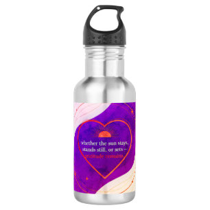 Gratitude Remains™: Achtsame Hydratation   Gute Na Edelstahlflasche