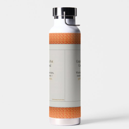 Gratitude Remains: affirmation drinkware Mindful Trinkflasche (Links)