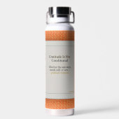 Gratitude Remains: affirmation drinkware Mindful Trinkflasche (Rückseite)