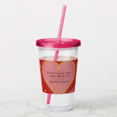 Gratitude Remains™: Casual Moments, Lasting Gratit Acryltrinkbecher (Rückseite)