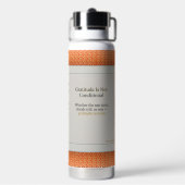 Gratitude Remains Gratitude Beyond the Clock Trinkflasche (Hinten)