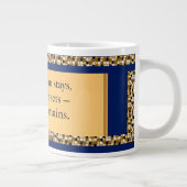  Gratitude Remains | Inspirational Affirmation   Jumbo-Tasse (Rechts)